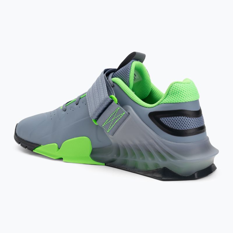Nike Savaleos hamuszürke pala/zöld sztrájk/antracit súlyemelő cipő 3