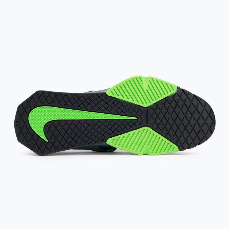 Nike Savaleos hamuszürke pala/zöld sztrájk/antracit súlyemelő cipő 4