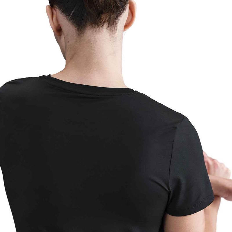 Női edzőpóló Nike One Classic Dri-Fit fekete/fehér 6