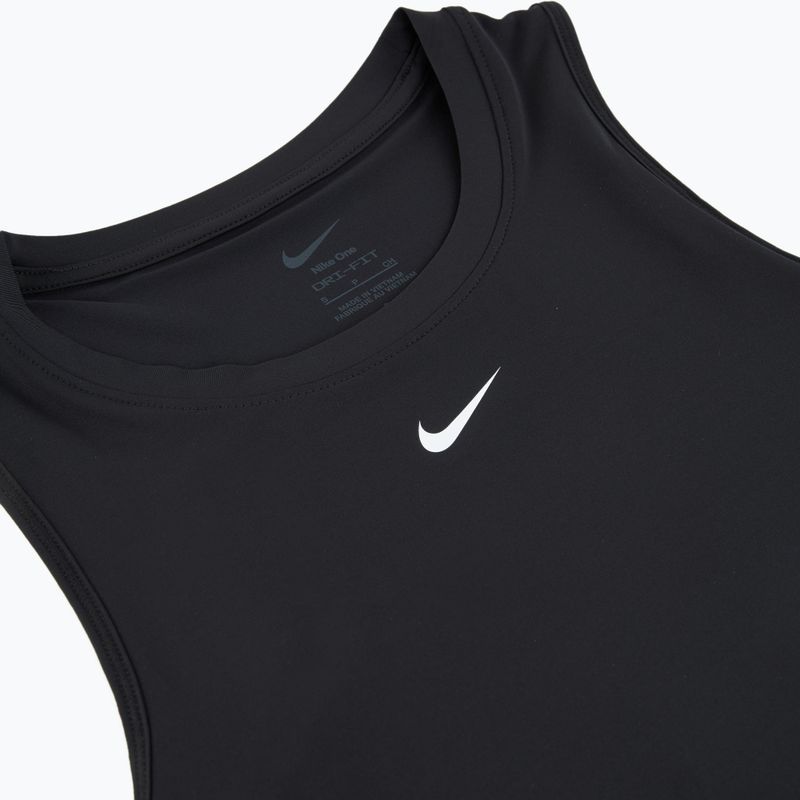 Női edzőpóló Nike One Classic Dri-Fit Tank Top fekete/fehér 9