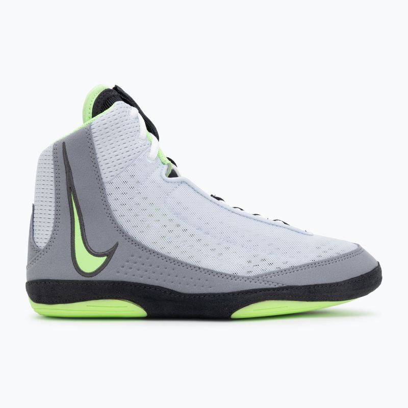Nike Inflict 4 labdarúgó birkózócipő szürke/lime blast/antracit/fehér 2