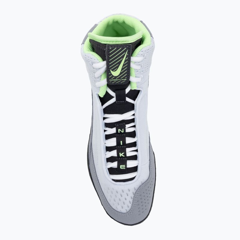 Nike Inflict 4 labdarúgó birkózócipő szürke/lime blast/antracit/fehér 5