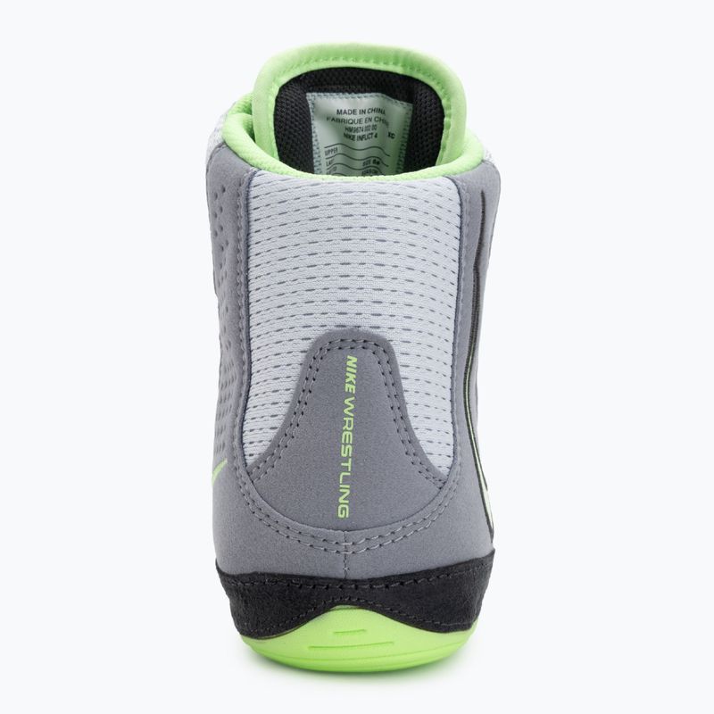 Nike Inflict 4 labdarúgó birkózócipő szürke/lime blast/antracit/fehér 6