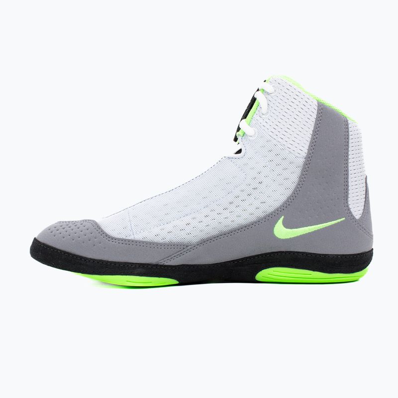 Nike Inflict 4 labdarúgó birkózócipő szürke/lime blast/antracit/fehér 2