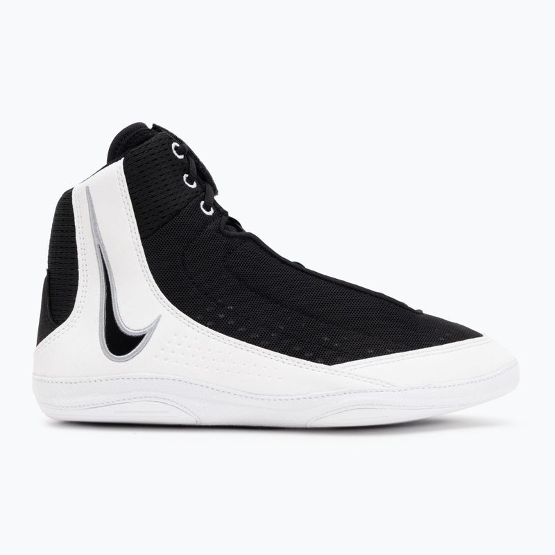 Nike Inflict 4 fekete/fehér/farkas szürke birkózócipő 2