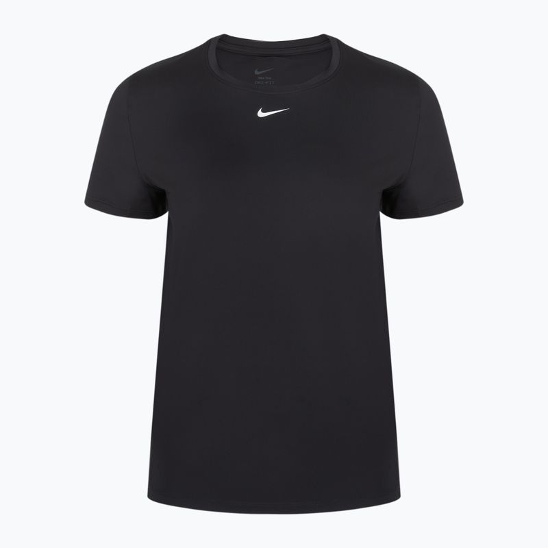 Női edzőpóló Nike One Classic Dri-Fit fekete/fehér 7