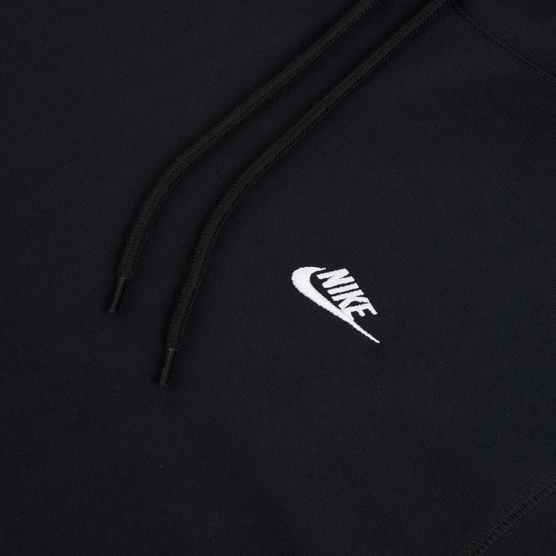 Férfi kapucnis pulóver Nike Sportswear Club Knit Pullover Hoodie black/black/white 6