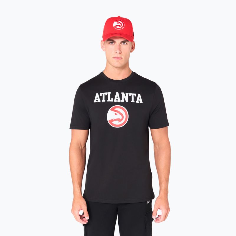 Férfi New Era NOS NBA Regular Atlanta Hawks póló fekete