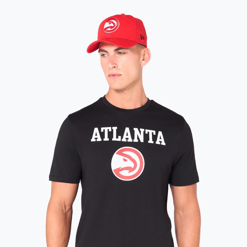 Férfi New Era NOS NBA Regular Atlanta Hawks póló fekete 3