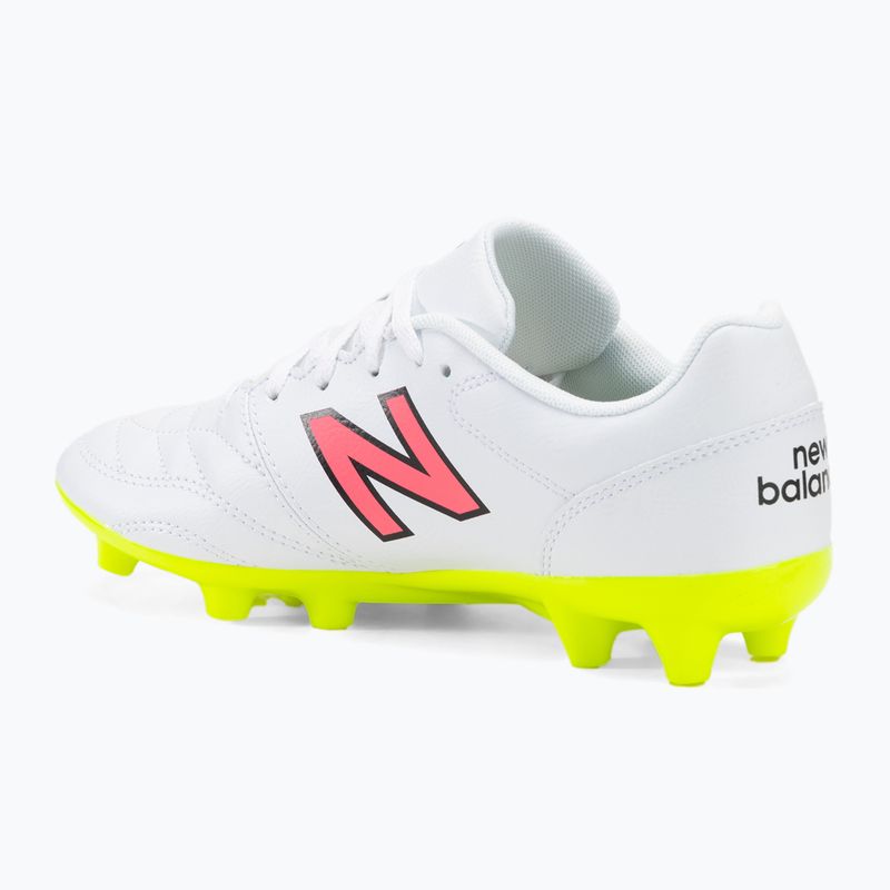 Gyermek futballcipő New Balance 442's Academy V2 FG fehér/zöld 3