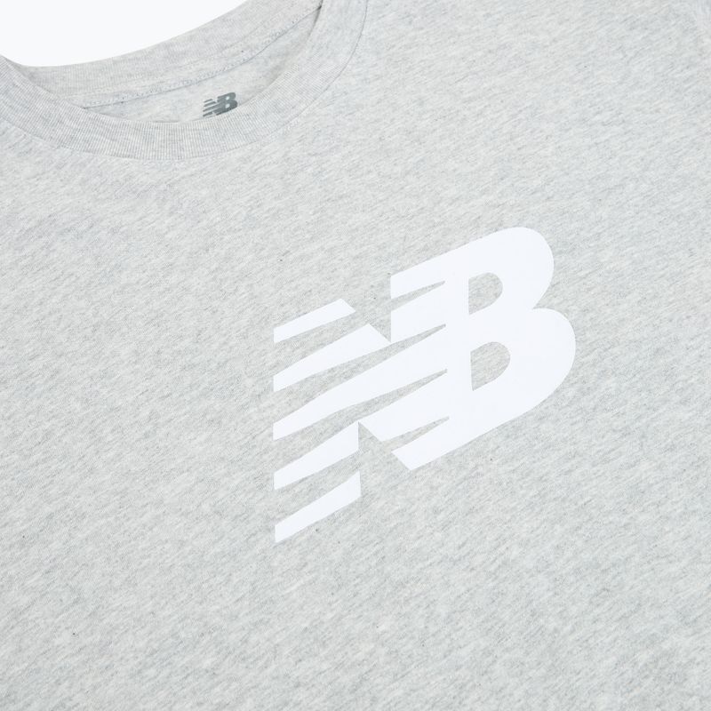 Női póló New Balance Sport Jersey Relaxed Logo reflection/white/light arctic grey 3