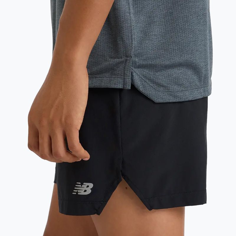 Férfi New Balance Athletics Fényvisszaverő grafit futó felső 6