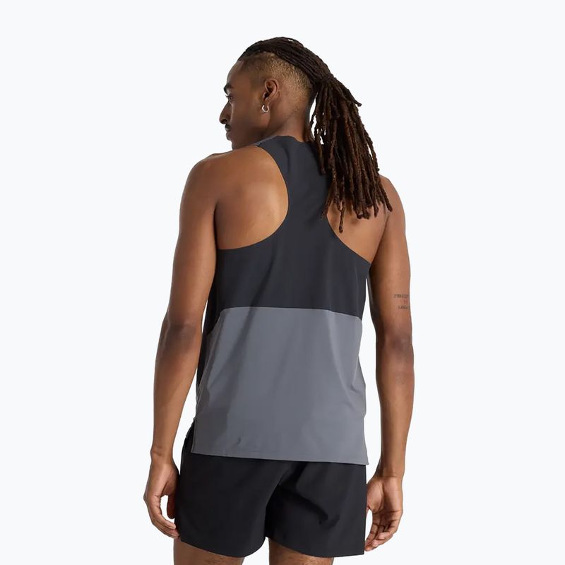 Férfi New Balance Race Day Tank grafit futó tank felső 2