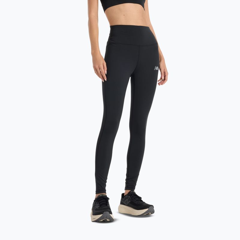 Női futó leggings New Balance Harmony High Rise fekete