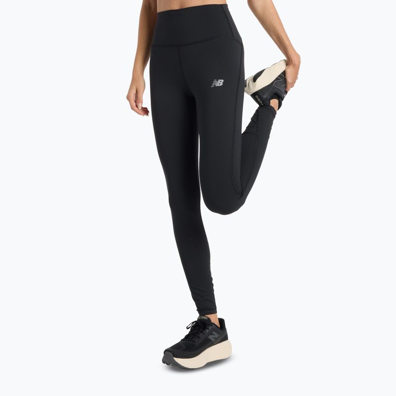 Női futó leggings New Balance Harmony High Rise fekete 5