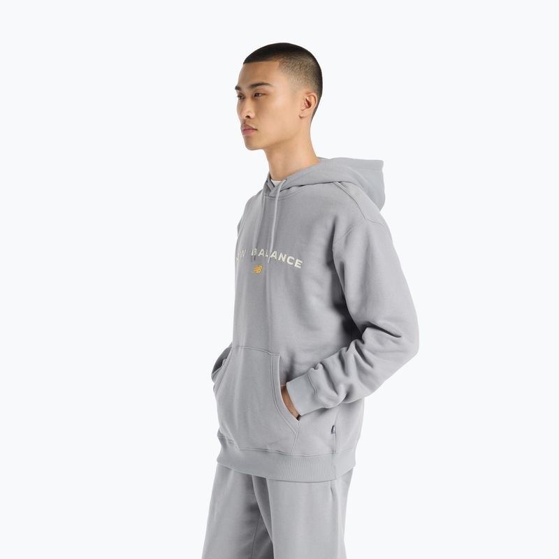 Férfi New Balance Reimagine Fleece Hraphic Hoody slategrey pulóverek 3