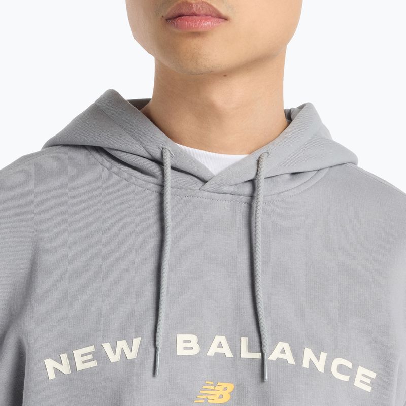 Férfi New Balance Reimagine Fleece Hraphic Hoody slategrey pulóverek 5
