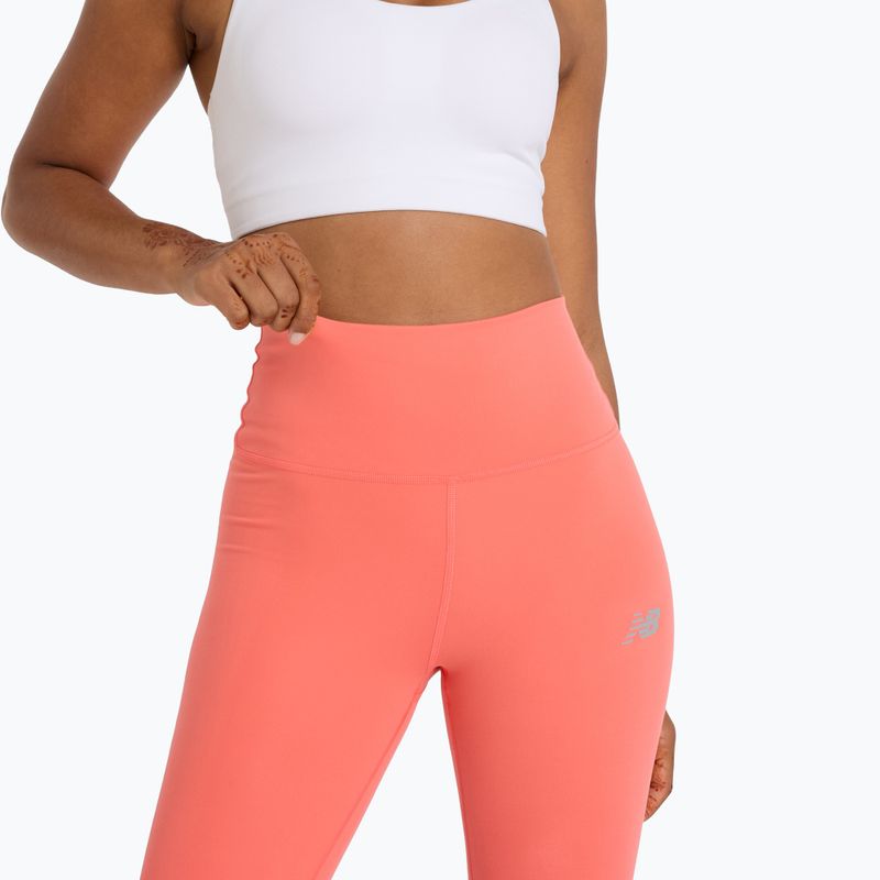 Női New Balance Harmony High Rise driftred futó leggings 4