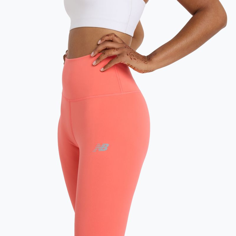 Női New Balance Harmony High Rise driftred futó leggings 5