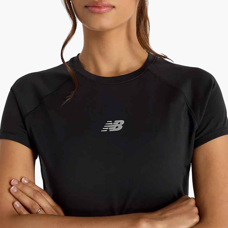 Női New Balance Seasonal Jacquard fekete póló 4