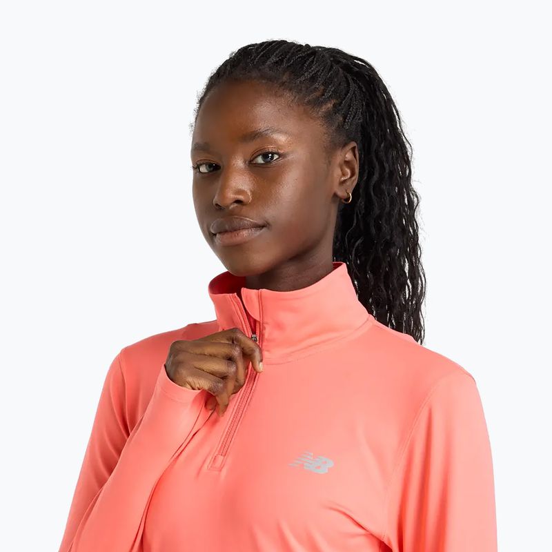 Női New Balance Sport Essentials Space Dye driftred futó melegítőfelső 4