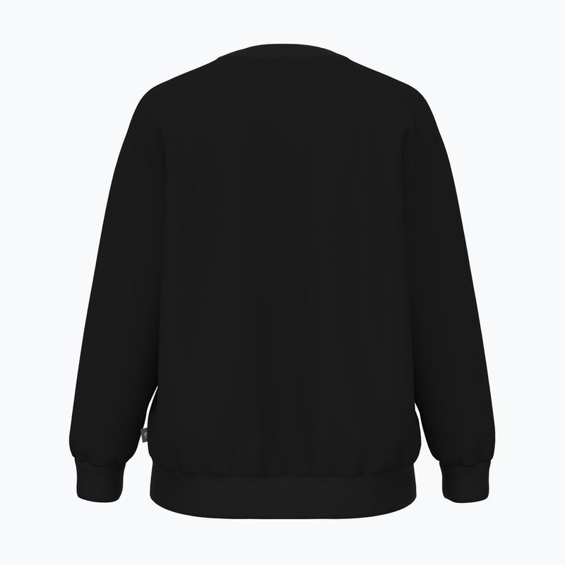 Női New Balance Sport Fleece Logo Crew pulóver fekete 2