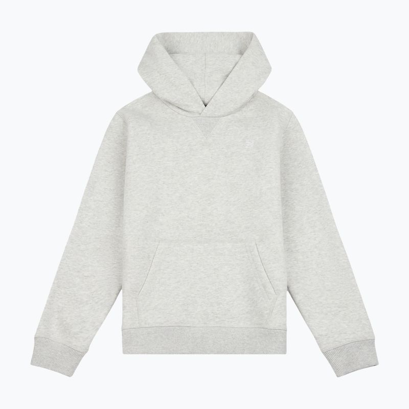 Gyerek pulóver New Balance Brush Back Small Logo Hoodie ash heather 6