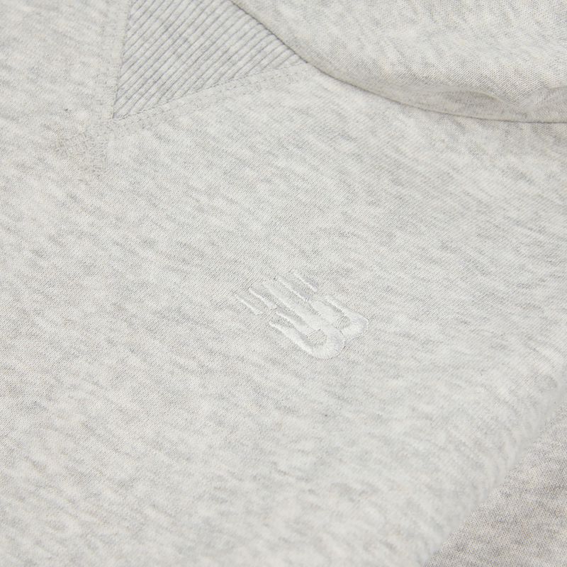 Gyerek pulóver New Balance Brush Back Small Logo Hoodie ash heather 8