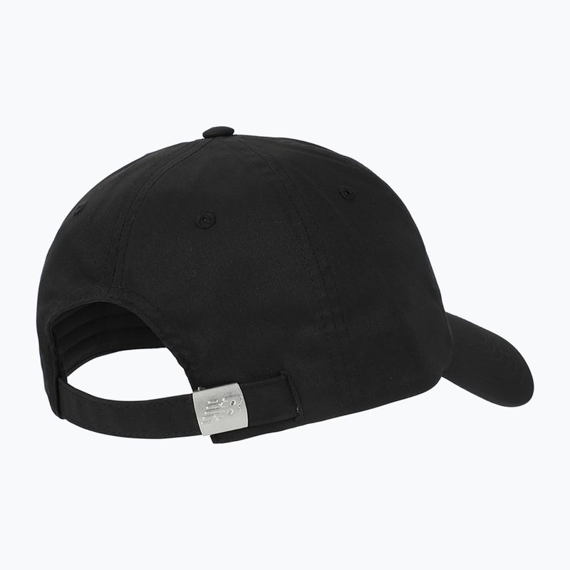 Női New Balance 6 Panel Linear Logo sapka fekete 2