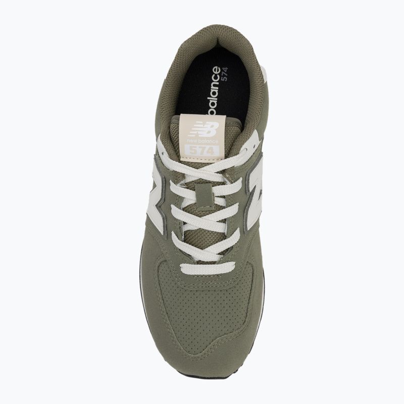 New Balance 574 V1 sötét olajbogyó cipője 5