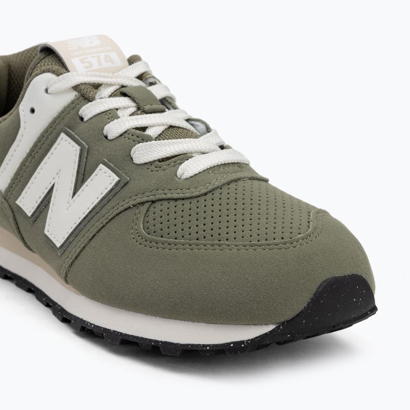 New Balance 574 V1 sötét olajbogyó cipője 7