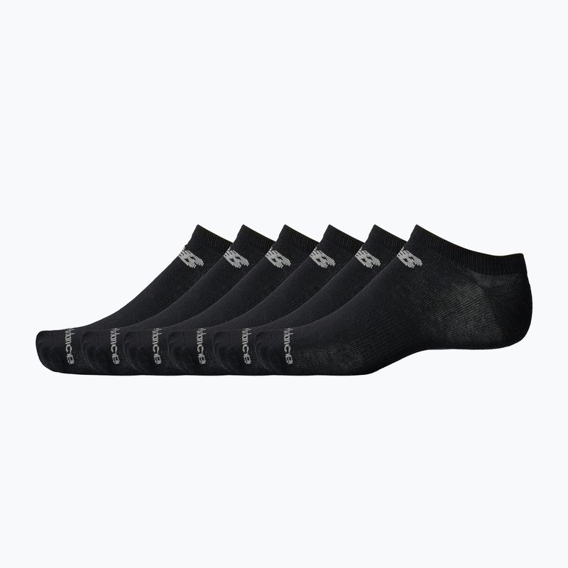 New Balance Performance Basic No Show zokni 6 pár fekete