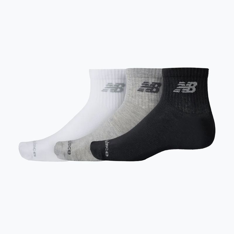 Zoknik New Balance Performance Basic Ankle 3 pairs white/silver metallic