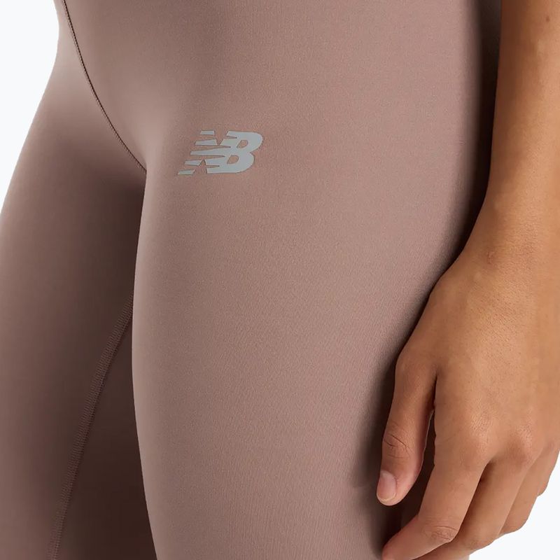 Női futóleggings New Balance Harmony High Rise earth shadow 5