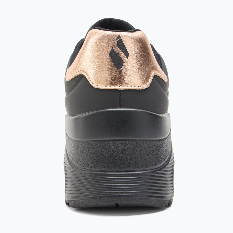 Női cipő SKECHERS Uno Wedge Hi Steps black/rose gold 6