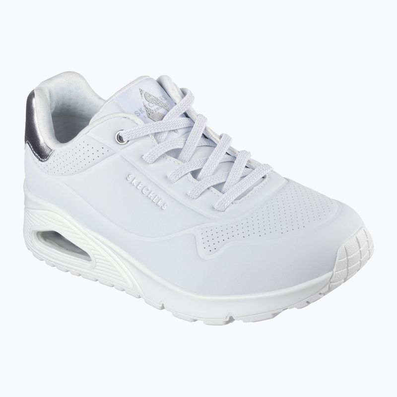 Női cipő SKECHERS Uno Shimmer Away white/silver 8