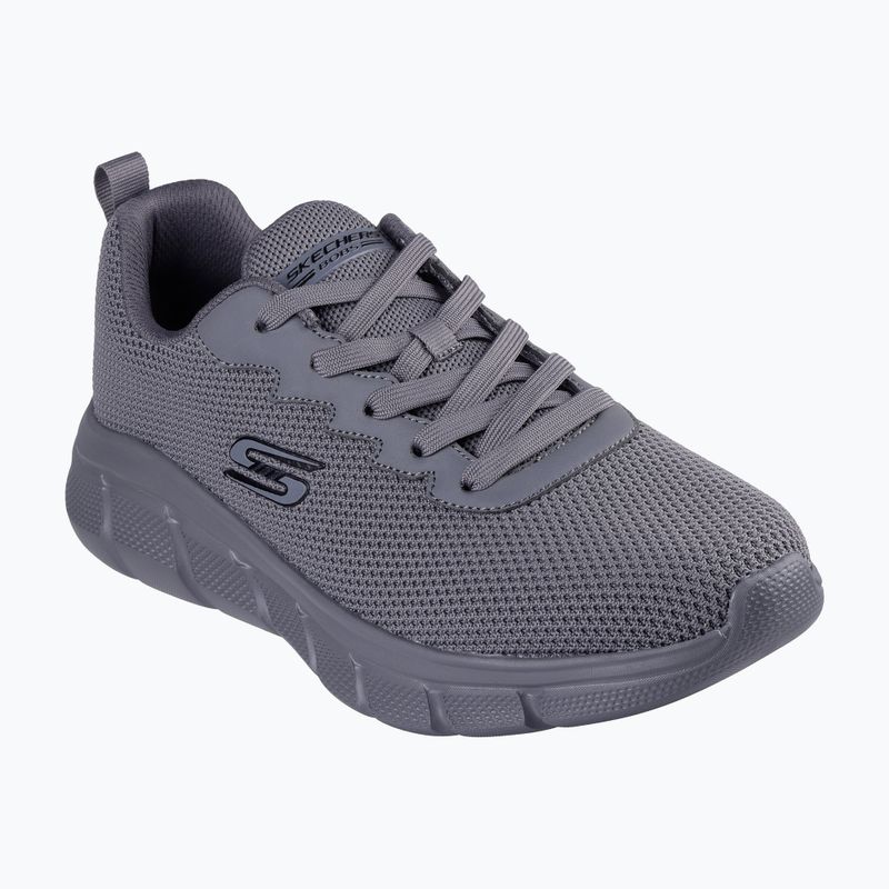 Férfi SKECHERS Bobs B Flex Chill Edge sötét szürke cipő 8