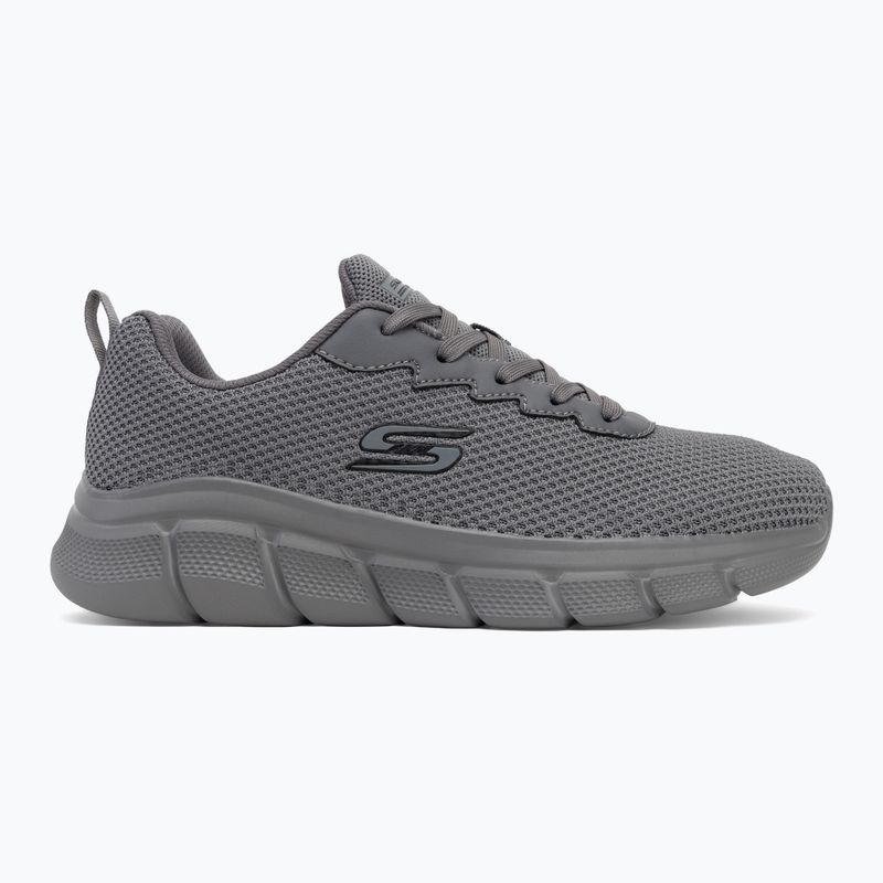 Férfi SKECHERS Bobs B Flex Chill Edge sötét szürke cipő 2
