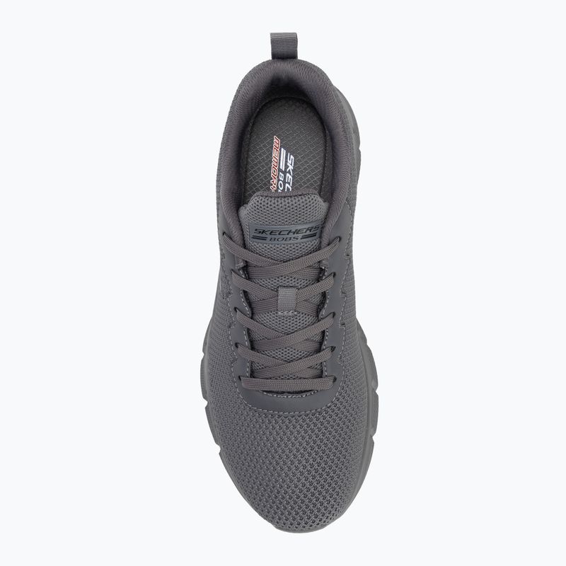 Férfi SKECHERS Bobs B Flex Chill Edge sötét szürke cipő 5