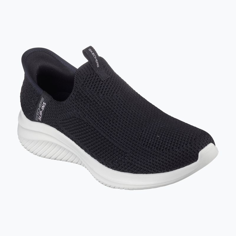 Női SKECHERS Ultra Flex 3.0 Easy Win fekete/fehér cipő 8