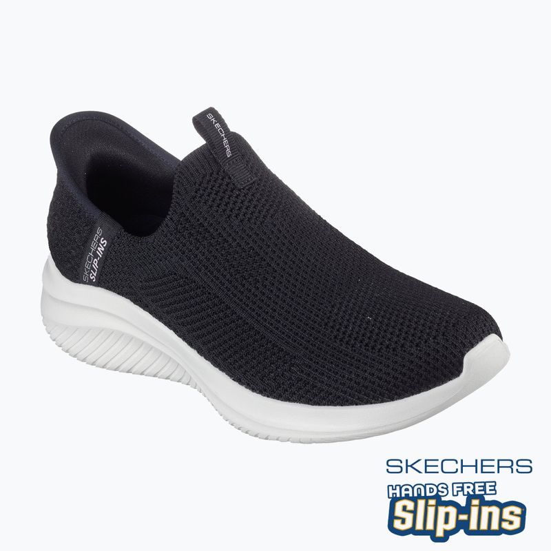 Női SKECHERS Ultra Flex 3.0 Easy Win fekete/fehér cipő 15
