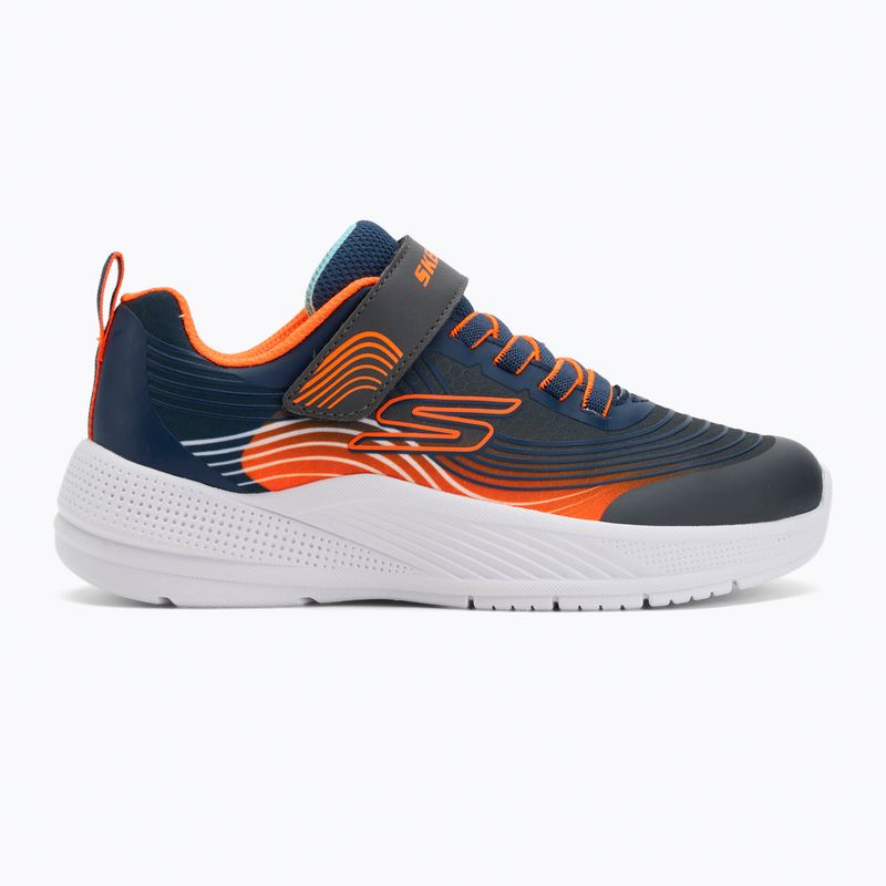Gyerekcipők Skechers Microspec Advance tengerészkék/narancs 2