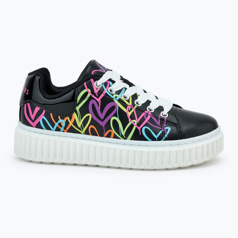 Gyerekcipő SKECHERS Hi Ridge Heart Takeover black/multicolor 2