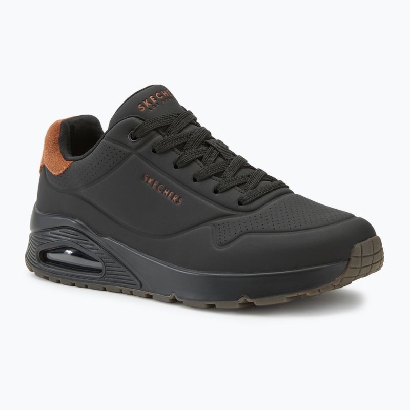 Férfi cipő SKECHERS Uno Suited On Air black/chestnut