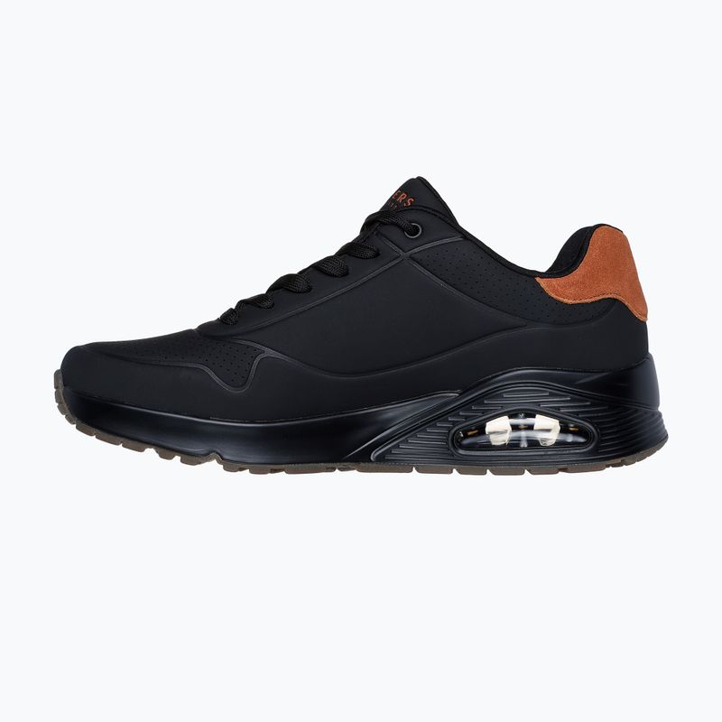 Férfi cipő SKECHERS Uno Suited On Air black/chestnut 10