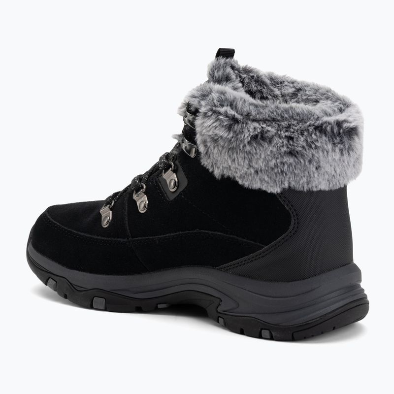 Női Skechers Trego Snow Worries fekete cipő 3