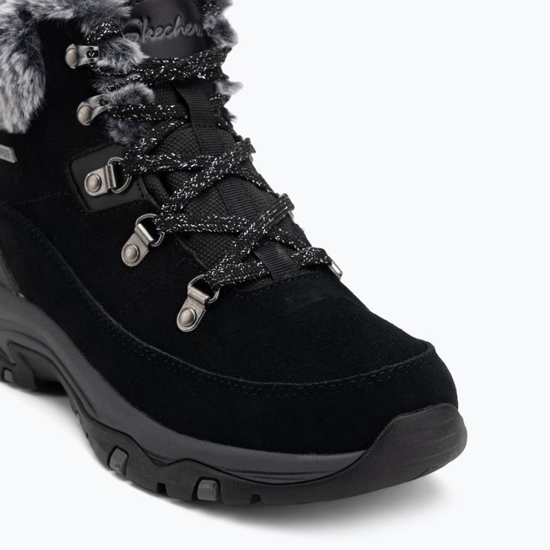Női Skechers Trego Snow Worries fekete cipő 7