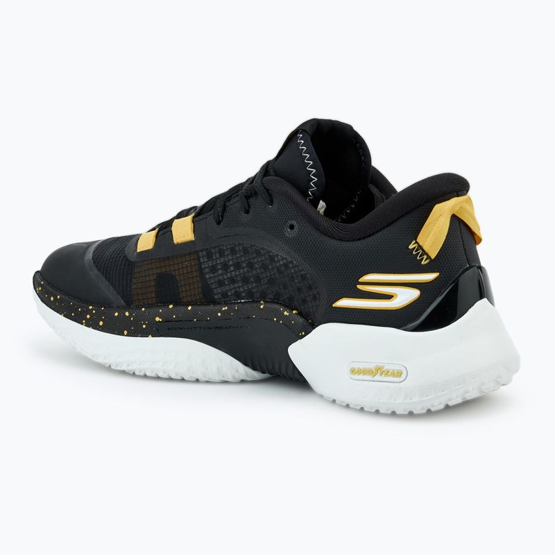 Férfi kosárlabda cipő SKECHERS SKX Resagrip black/gold 3