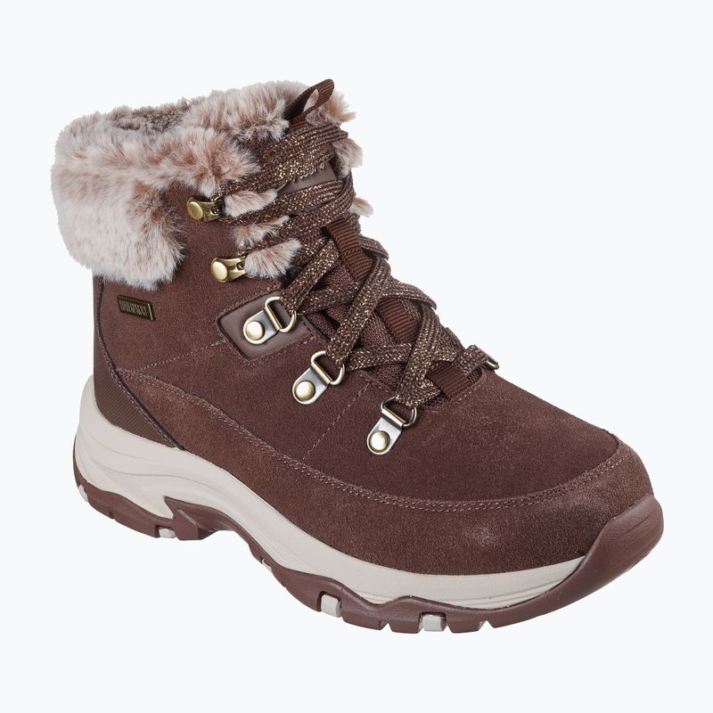 Női Skechers Trego Snow Worries cipő csokoládé 8