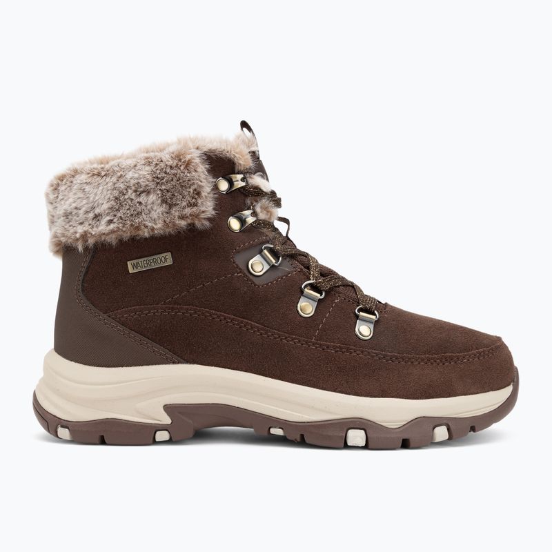 Női Skechers Trego Snow Worries cipő csokoládé 2